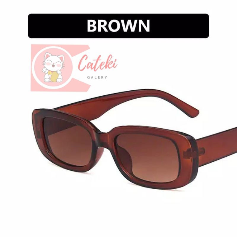 [CTK] PROMO Aksesoris Kacamata Fashion Pria/Wanita Sunglasses Korean INS Fashion SUNGLASSES TRENDY ANTI UV RADIATION / KACAMATA FRAME PERSEGI RETRO VINTAGE RINGAN