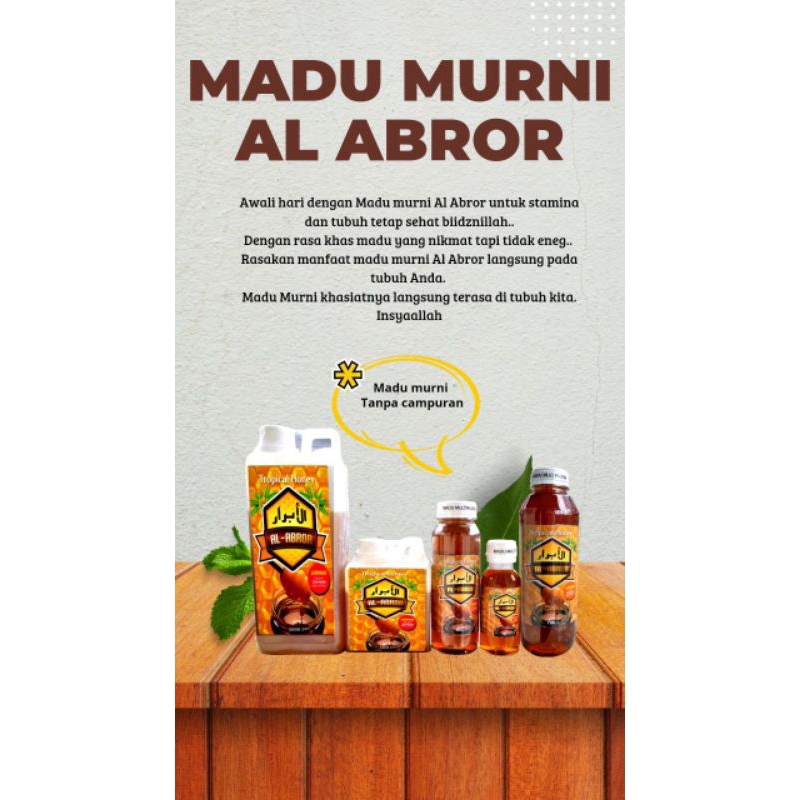

Madu Murni Multiflora Al Abror 350gr