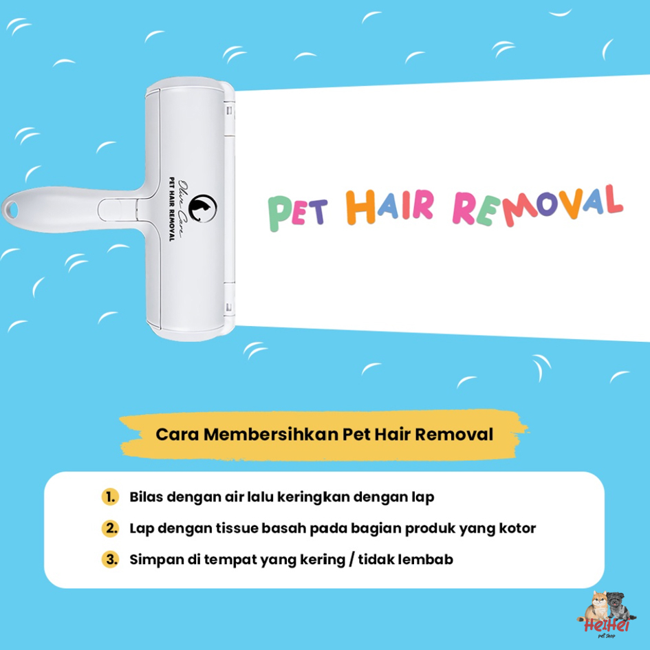 Olive Care Pet Hair Removal Seumur Hidup - Pembersih Bulu Kucing Anjing Lifetime Use / Lint Roller / Fur Easy Remover