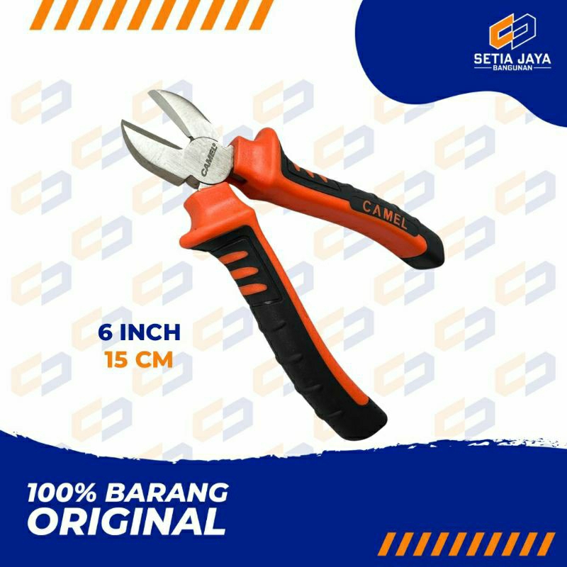 Tang Potong Listrik / Kabel Camel Besi 6 Inch