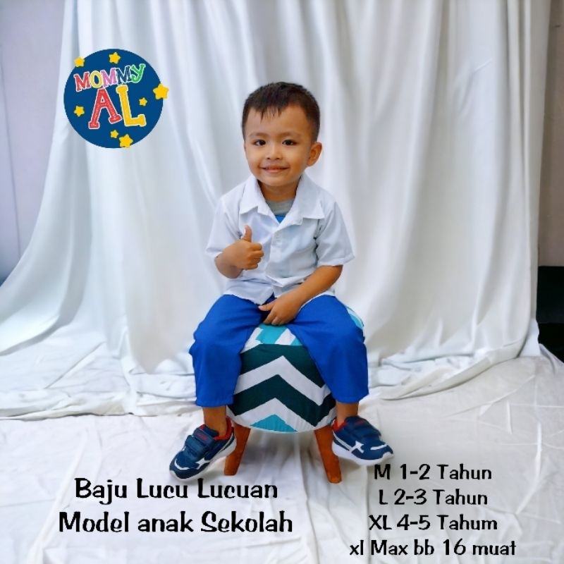 Baju Sekolah anak Model SD SMP SMA/Baju Perwat Anak Perempuan/Baju suster anak/Baju Profesi anak/Baju Profesi Anak Laki Laki/Baju profesi murah/Baju Profesi Anak Perempuan