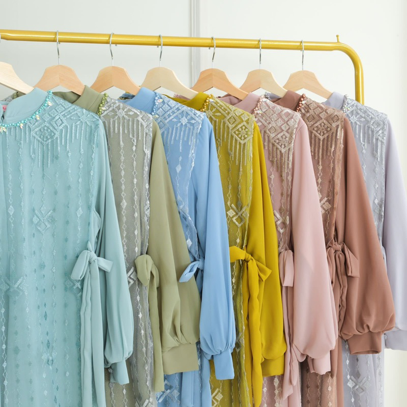 GAMIS DANISA TERBARU / DRESS PESTA BRUKAT TERBARU / GAMIS KONDANGAN / FASHION MUSLIM / GAMIS BRUKAT 