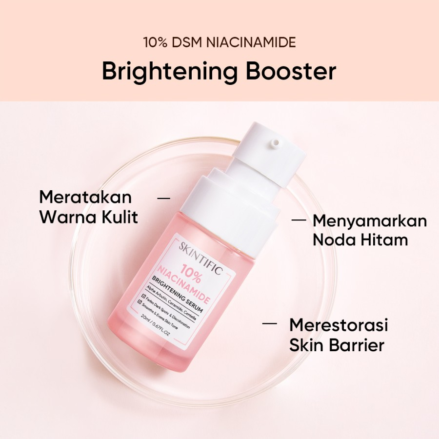 SKINTIFIC 10% Niacinamide Brightening Serum Pencerah Wajah