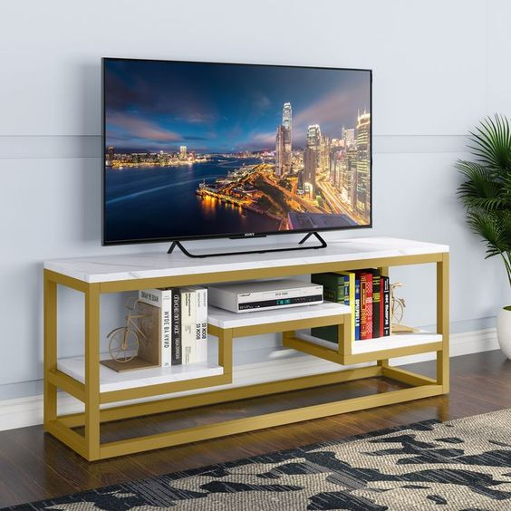 Meja Tv Besi Hollow: Desain Minimalis yang Awet dengan Keandalan Besi yang Unggul