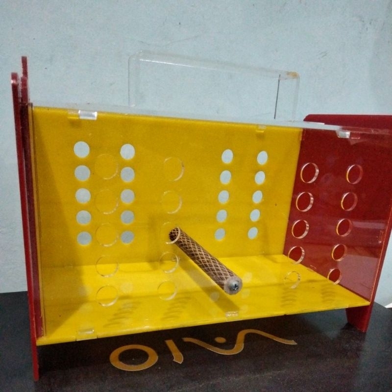 box burung akrilik(tempat wadah burung)