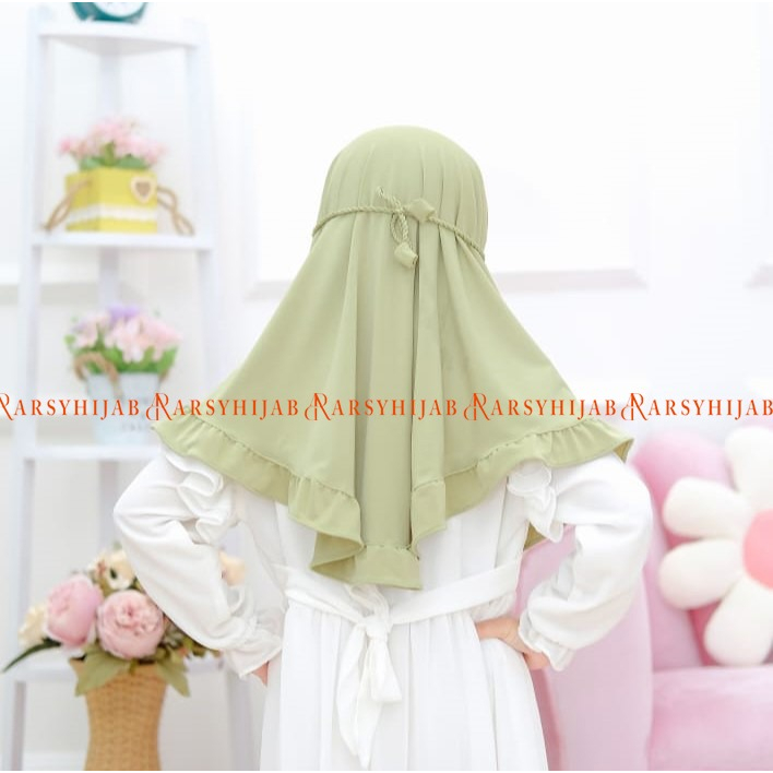 jilbab anak paud TALI ROPEL ( 4-7 tahun ) kerudung anak perempuan hijab anak terbaru