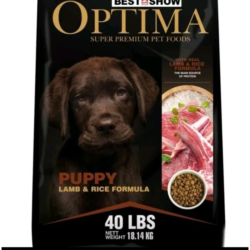 Optima dog food puppy