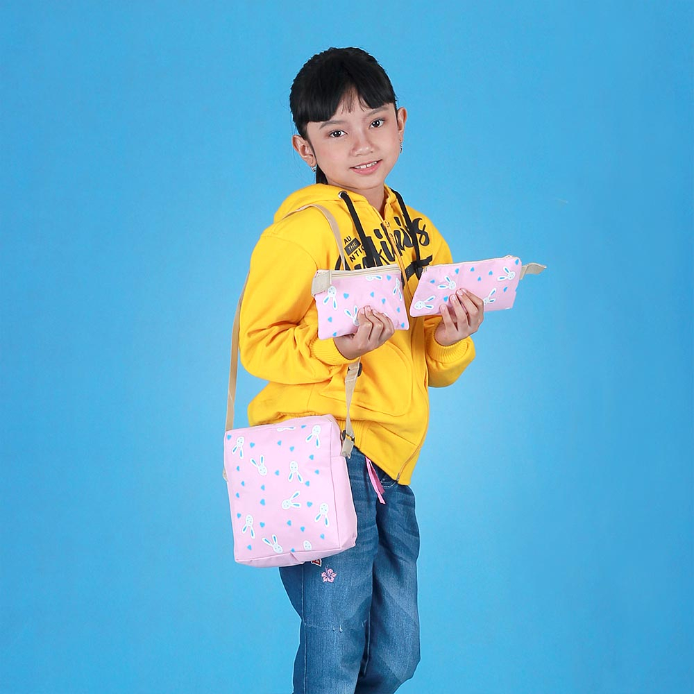 Tas Ransel Anak Perempuan 4in1 Kelinci 302