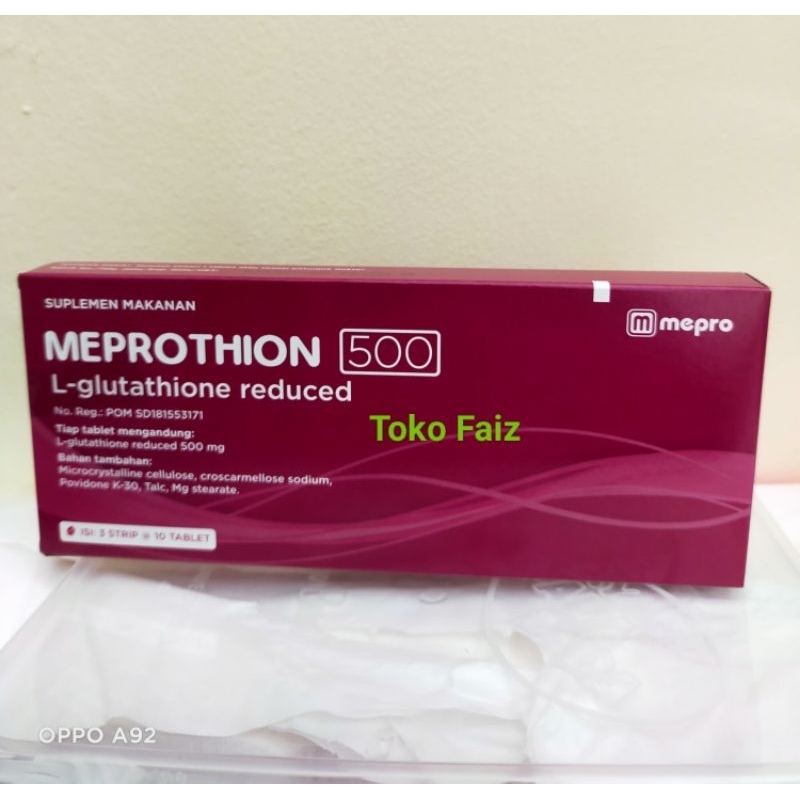 Meprothion L- Glutathion pencerah kulit