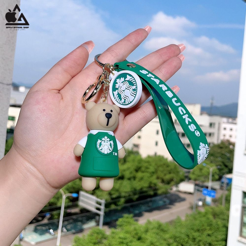 Gantungan Kunci Starbucks Bearista Barista Keychain Key Chain Bear Kopi Cup Gantungan Kunci Motor Mobil Rumah Tas Bag Starbucks Coffee Hadiah Gift Souvenir Ultah Ulang Tahun