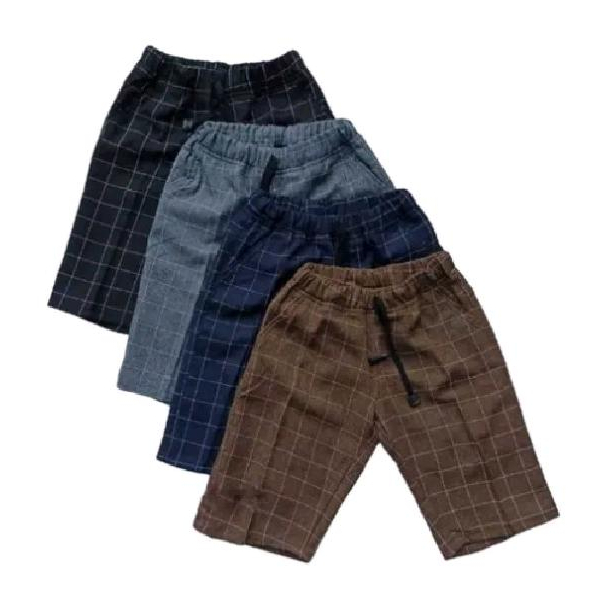 Celana Tartan Anak Pendek Keren Usia 3 sampai 7 Tahunan Celana Anak Kekinian Motif Kotak Trendy Nyaman Dipakai