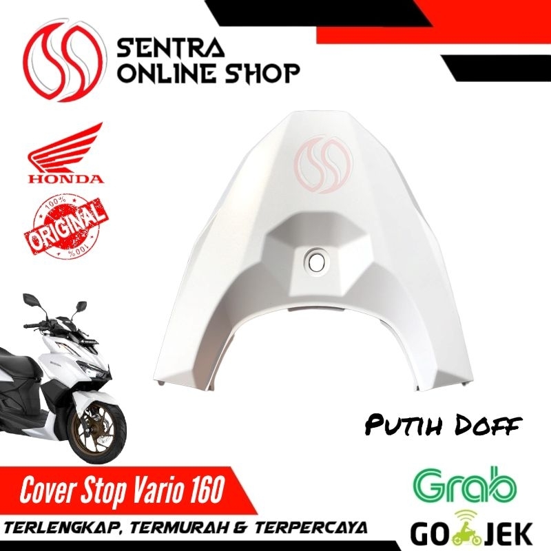 Cover rr center cover tail stop vario 160 putih doff dop original