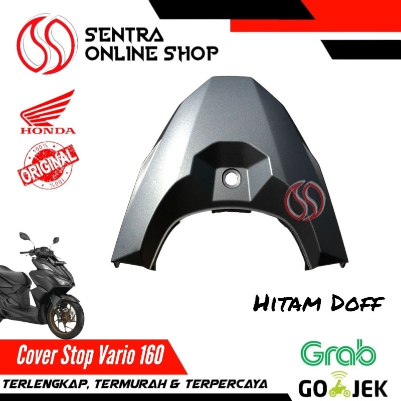 Cover rr center cover tail stop vario 160 hitam doff dop original