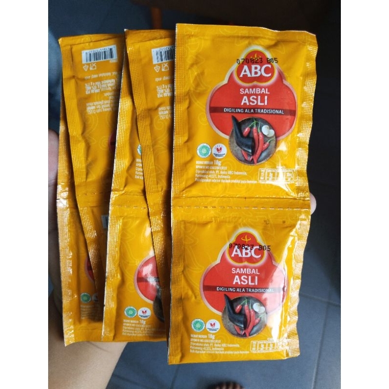 ABC Sambal asli sachet (10 x 18 gr) exp agustus 2023