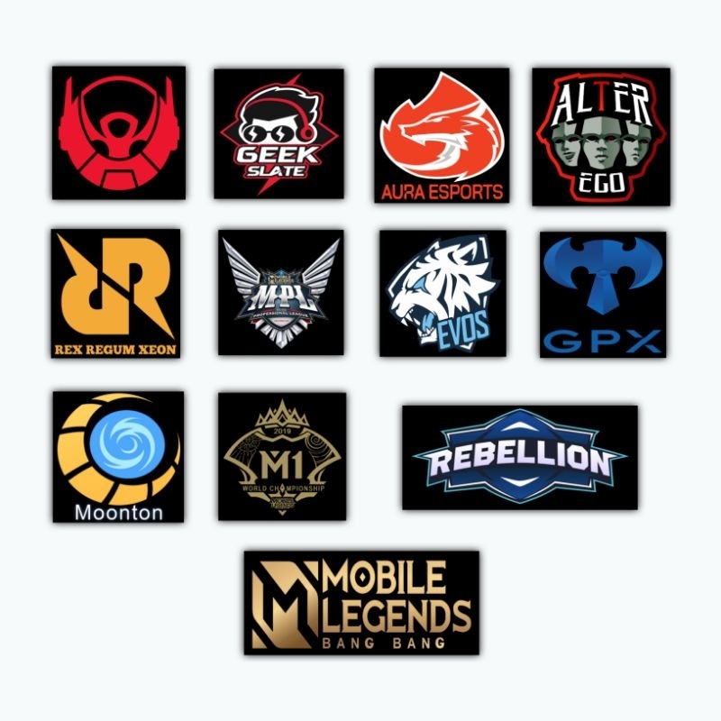 stiker esport / stiker team / stiker mobile legends