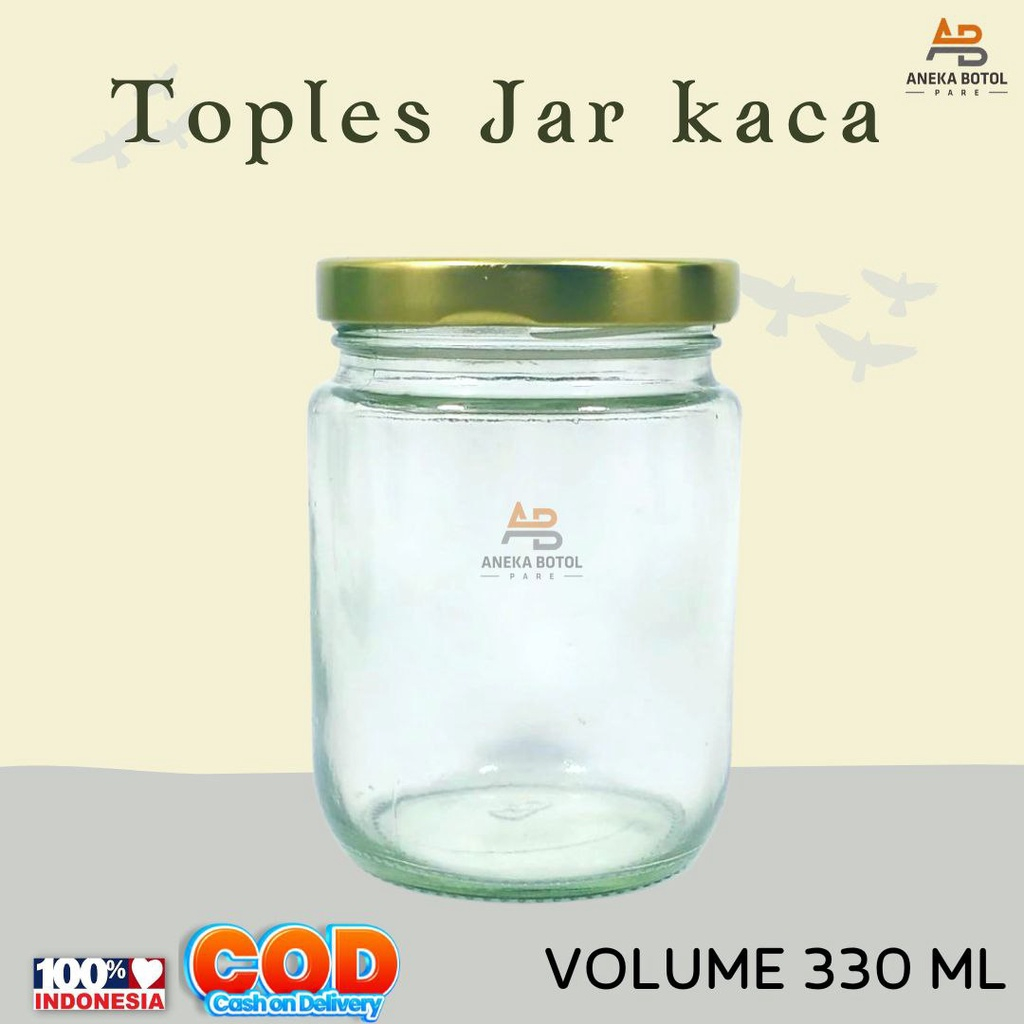 Botol Kaca 330ml Toples Kaca 330ml Botol Selai Premium Toples Selai Premium 330ml Botol Jar Silinder