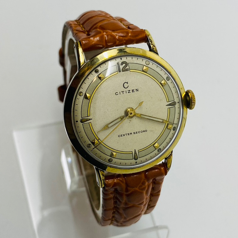 Citizen Center Second 1950 14K Gold Filled Collector Item