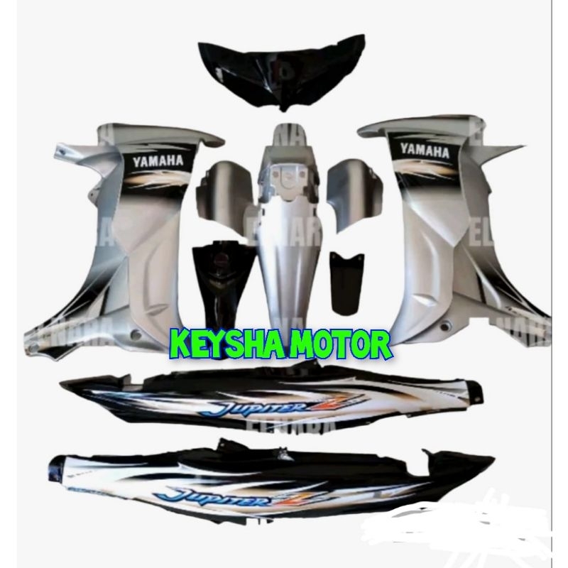 COVER BODY HALUS JUPITER Z NEW / BURHAN HITAM SILVER