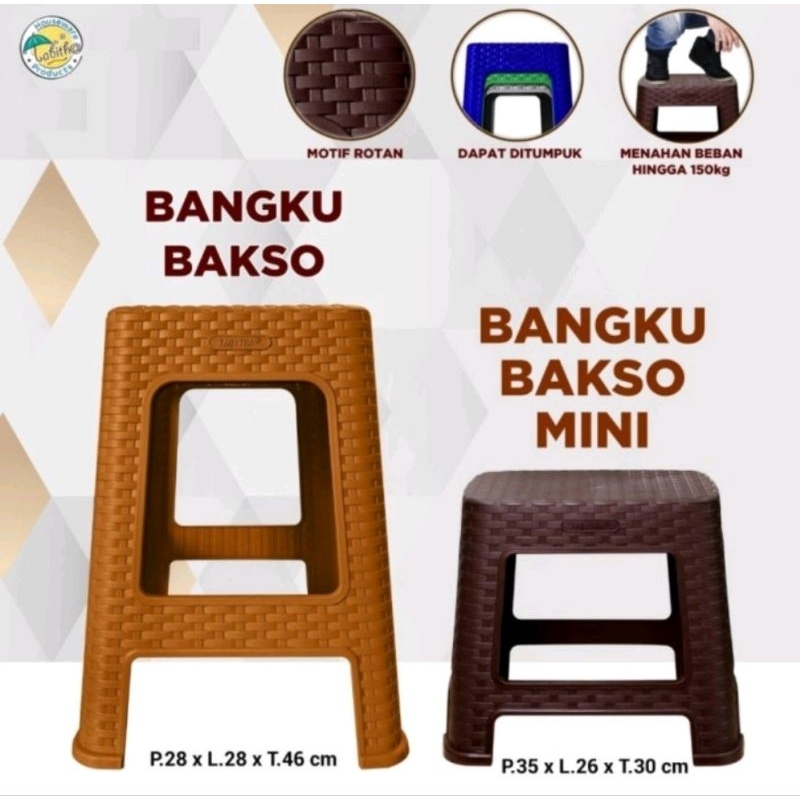 kursi rotan plastik kursi Bangku Baso kursi anyam kursi Rotan
