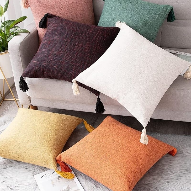 Sarung Bantal Kursi Sofa / Sarung Bantal Katun Polos Premium / Sarung Bantal Aesthetic / Sarung Bant