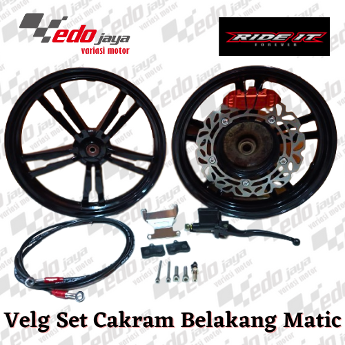 Velg Set Cakram Belakang Tapak Lebar Ring 14 Vario110 / Beat Ride It