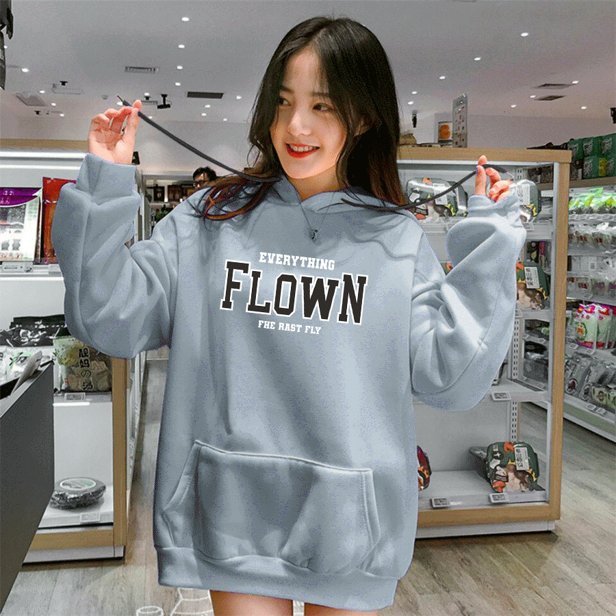 Sweater Wanita FLOWN Hoodie Remaja Dewasa Sweater Cewe Hoodie flecce Murah