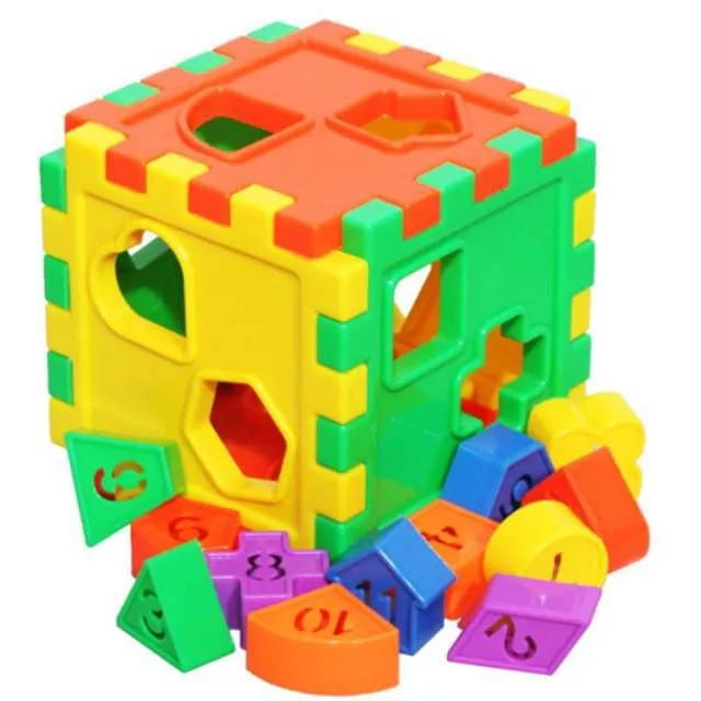 Mainan Anak Edukasi Puzzle Kotak bentuk pengenalan bentuk shape sorting puzzle Kotak