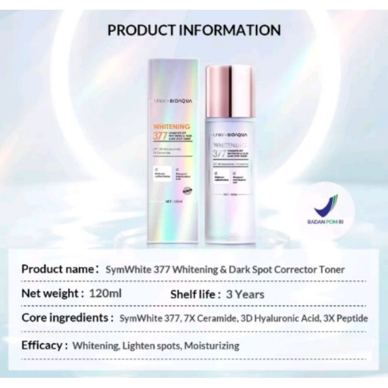 BIOAQUA WHITENING 377 TONER