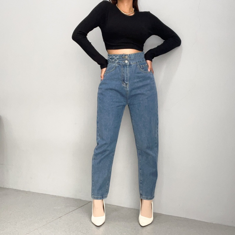 [LUXE.DLABEL] - Jeans 139 | Celana Panjang Highwaist Wanita Jeans Import Premium Quality Jeans Wanita Polos Ripped Jeans Highwaist Jeans Wanita Bangkok Skinny Jeans Highwaist Baggy Wideleg Jeans Kulot jeans Boyfriend Jeans Kargo Jeans Cargo jeans BKK