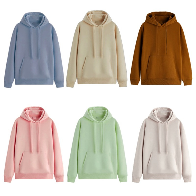 Parisdivarious Sweater Hoodie Jemper Polos Part 5 Bahan Fleece Size S - XXL (Pria &amp; Wanita)