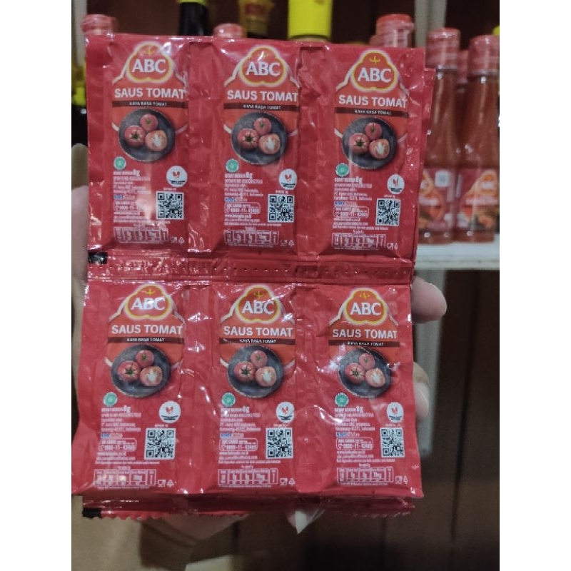 

abc saus tomat sachet 8 gram 1 renceng isi 42