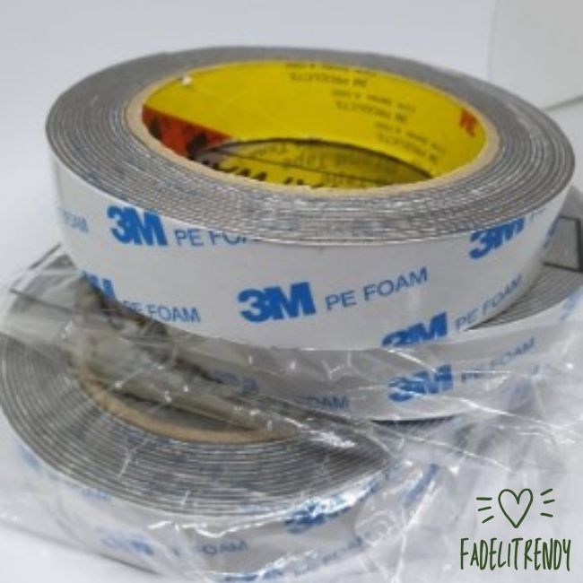 

COD ✓ DOUBLE TAPE DOUBLE TIP 3M PE FOAM BUSA BOLAK BALIK 24MM X 4.5M MADE IN TAIWAN SOLASI SERBAGUNA ANTI AIR