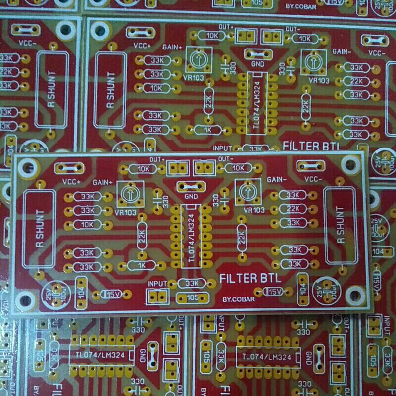 PCB FILTER BTL DENGAN FITUR SET GAIN