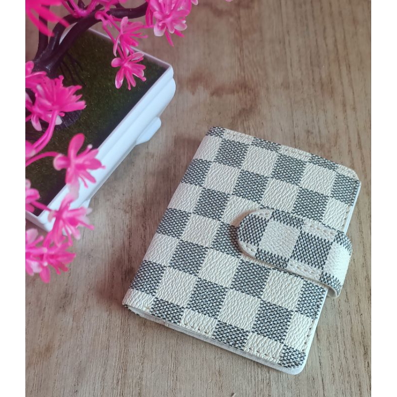 DOMPET KARTU LV DOMPET KARTU WANITA PRIA KANCING CARD FASHION DOMPET LIPAT TEMPAT KARTU DAN ADA TEMPAT UANG