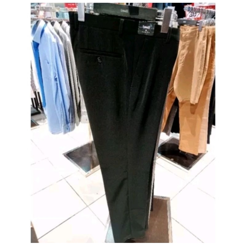 Celana Hitam Lawell/ Celana Pria/ Celana Kain Pria/ Celana Kain/ Celana Wisuda/ setelan jas hitam/ s