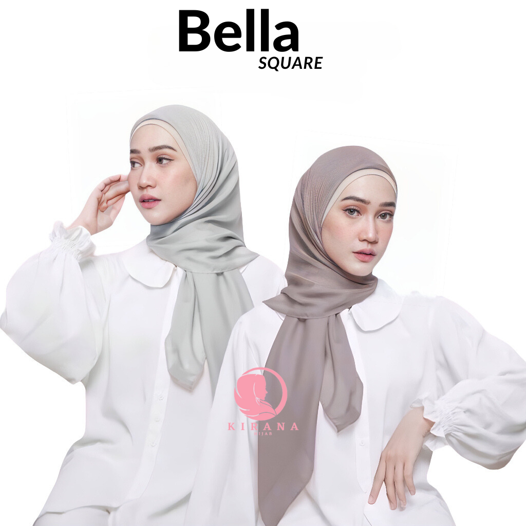 (50 WARNA) BELLA SQUARE - HIJAB BELLA SQUARE - KERUDUNG SEGI EMPAT BELLA SQUARE 50 WARNA FULL