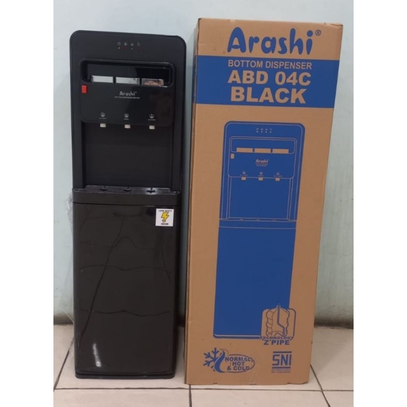 ARASHI Dispenser Air ABD 04C - Galon Bawah - Dingin Dan Hot - Water Dispenser - Dispenser Galon Bawah