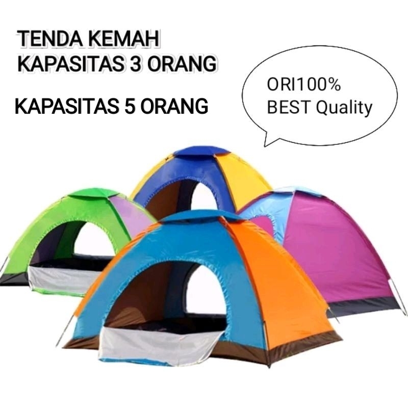 Tenda Camping Gunung Army Some + Alas Tenda Anti Nyamuk Waterproof