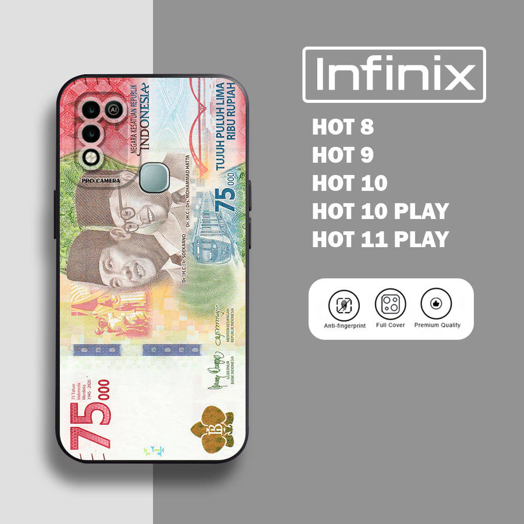 Casing Infinix Hot 8 hot 9 hot 10 Infinix hot 9 play 10 play 11 play Kesing Motif (Uang) - Soft case Infinix HOT 9 HOT 8 HOT 10 - Silicon Hp Infinix - Kessing Hp Infinix - kesing hp - aksesoris handphone terbaru - case infinix -  casing murah - casempv