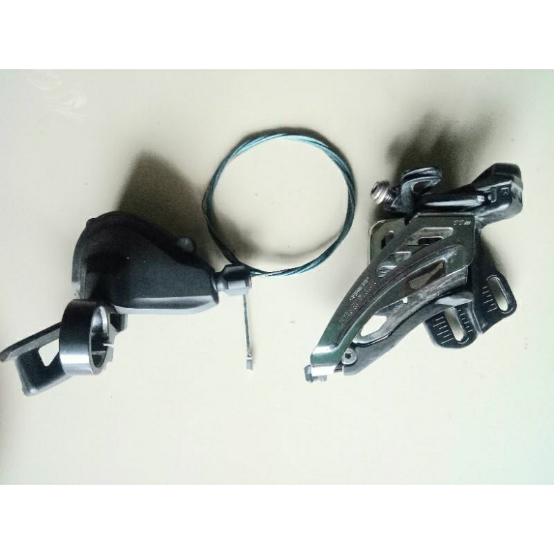 Shifter kiri Deore M5100  - Shifter + FD 2speed Deore M5100 - Fd Polygon xtrada/siskiu