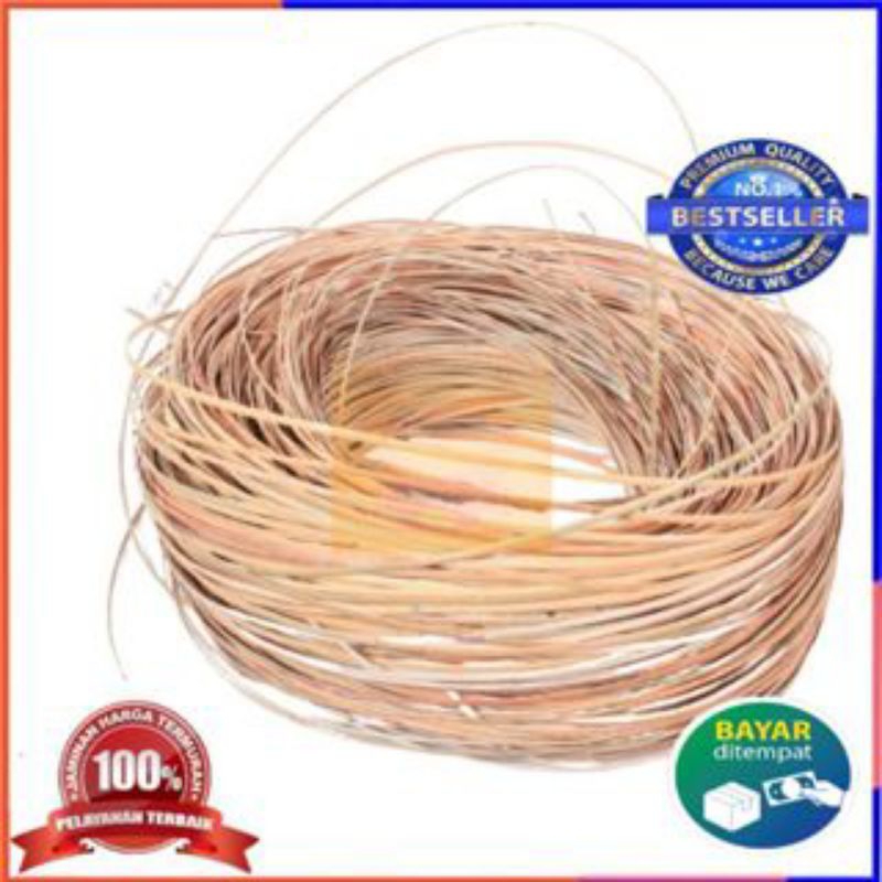 TALI ROTAN - IKAT IRATAN ROTAN - TALI ROTAN LESIO KULIT BENTUK PIPIH 500gram