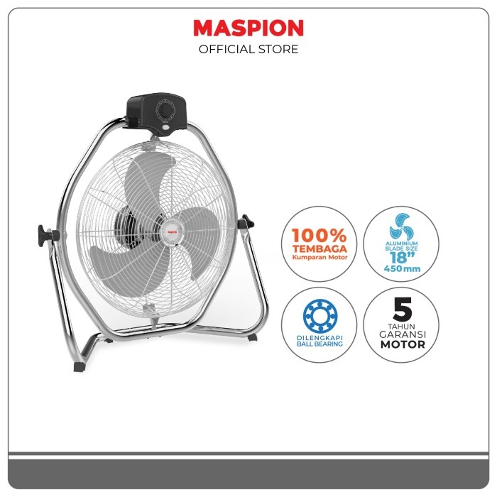 KIPAS ANGIN MASPION PW 1806 S / DESK FAN MASPION 18&quot; ORI