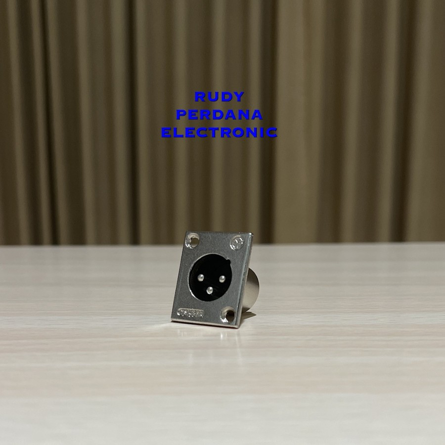 JACK CANON XLR BODI BODY SASIS KOTAK SEGI BESI METAL SILVER TIPIS