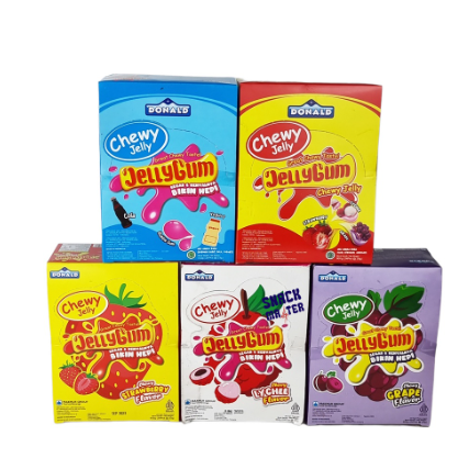 

Donald Jelly Gum - Netto 24pcs x 25 gr (Rp.500)