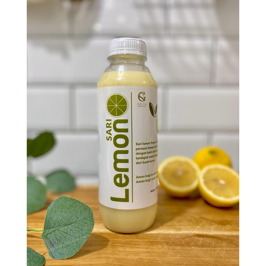 Sari lemon fresh 500ml 100% murni air lemon diperas dan digiling dengan kulitnya