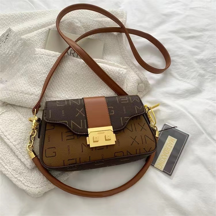 BJ32199 (TIDAK ADA HANGTAG) - COFFEE/WHITE/BROWN TAS SLEMPANG HANDBAG JINJING WANITA FASHION IMPORT MODIS ELEGAN TERMURAH TERLARIS TERBARU BAGSTORE JAKARTA TAS BATAM LT2199