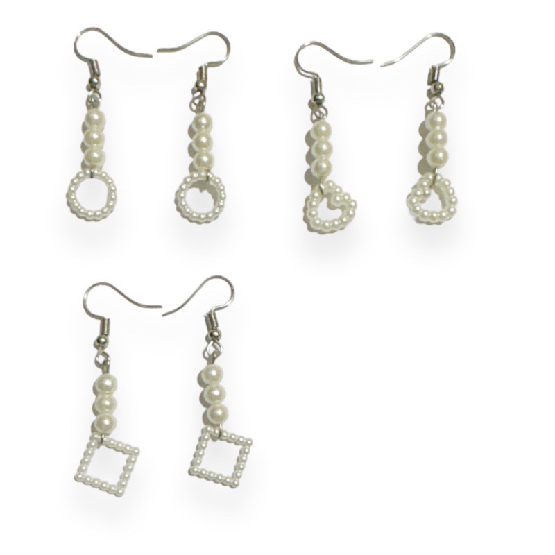 Nairi Pearl Hooks Earrings Anting Hook Mutiara Juntai
