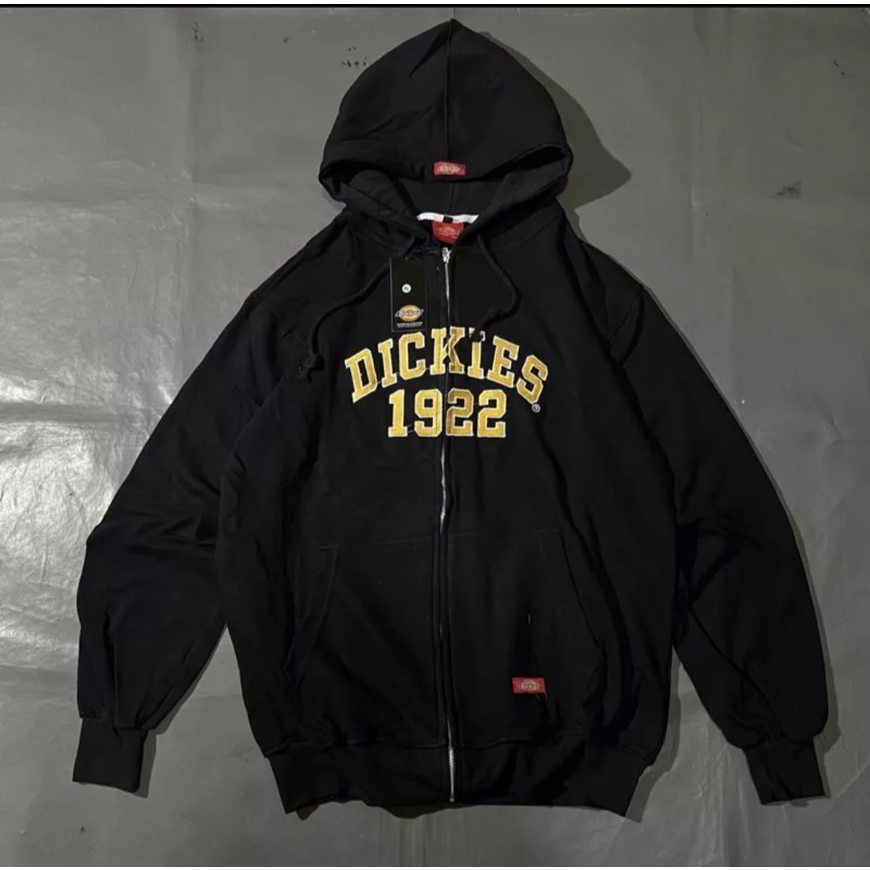 JAKET SWEATER HOODIE ZIPPER DICKIES AUTHENTICS ARCH LOGO BORDIR PREMIUM BEST SELLER