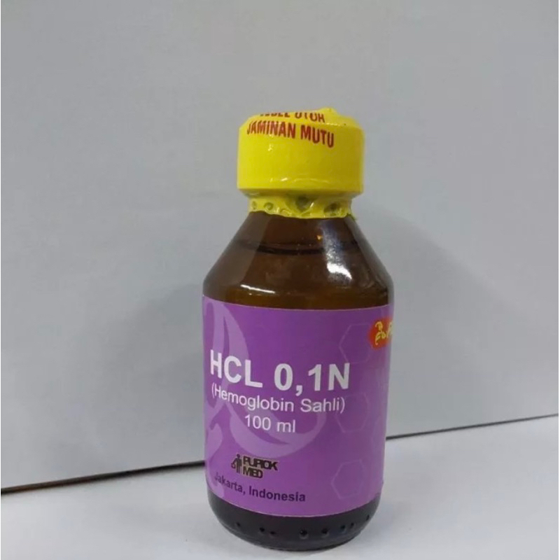 HCL 0,1 N 100ml Hemoglobin Sahli