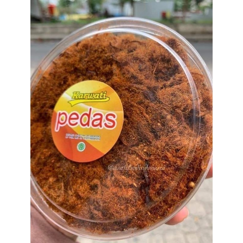 

Terlaris !! Abon Karwati Rasa Original Dan pedas